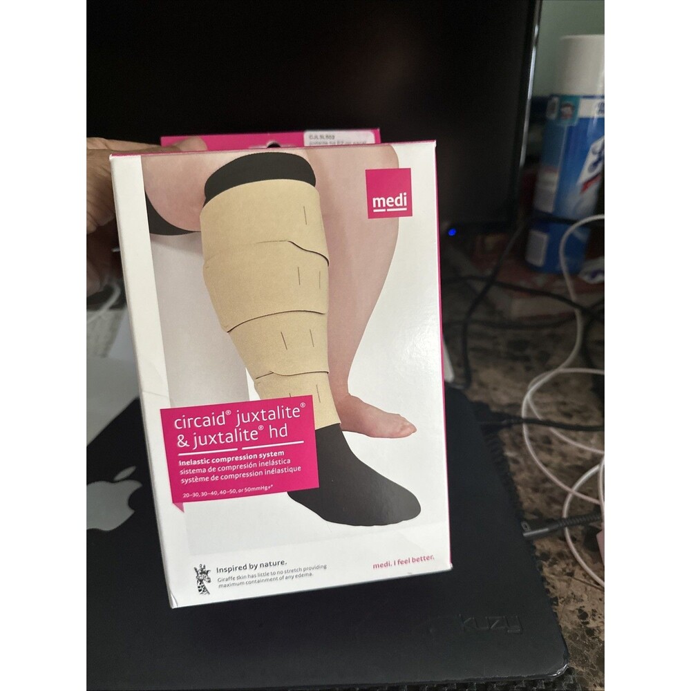CircAid Juxta-Fit Lower‎ Legging Long Large Beige CJL3L502 Compression
